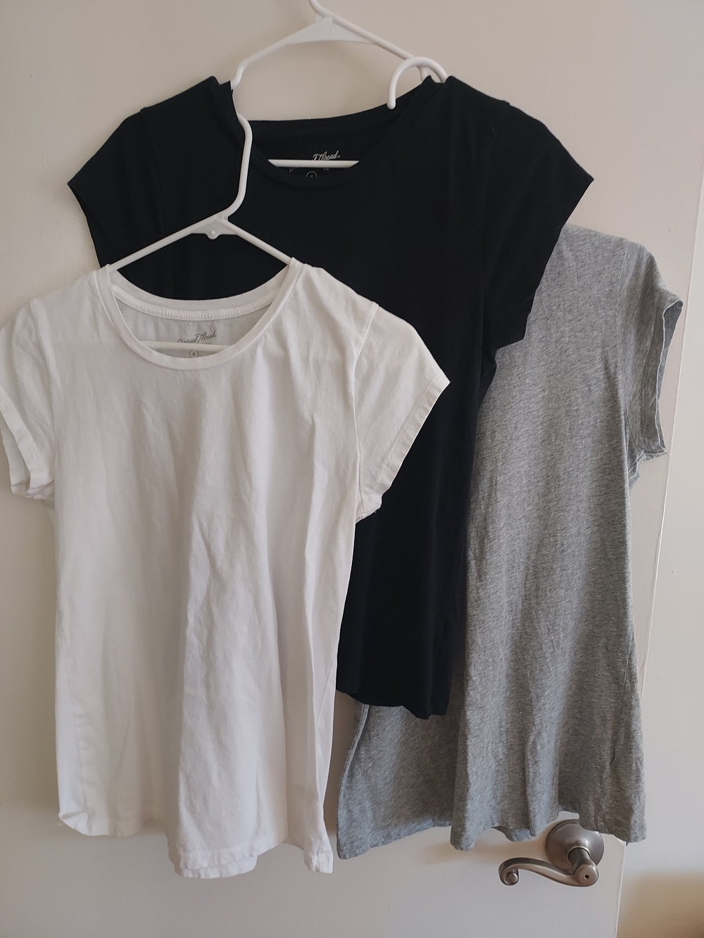 Bundle Of 3 Universal Thread Short Sleeve Tees - Black, White, Gray NWOTs